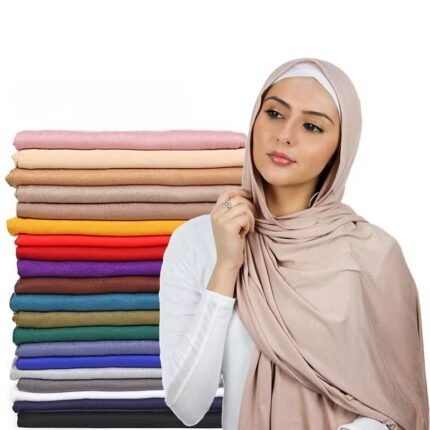 High quality full coverage jersey hijab for Muslim women