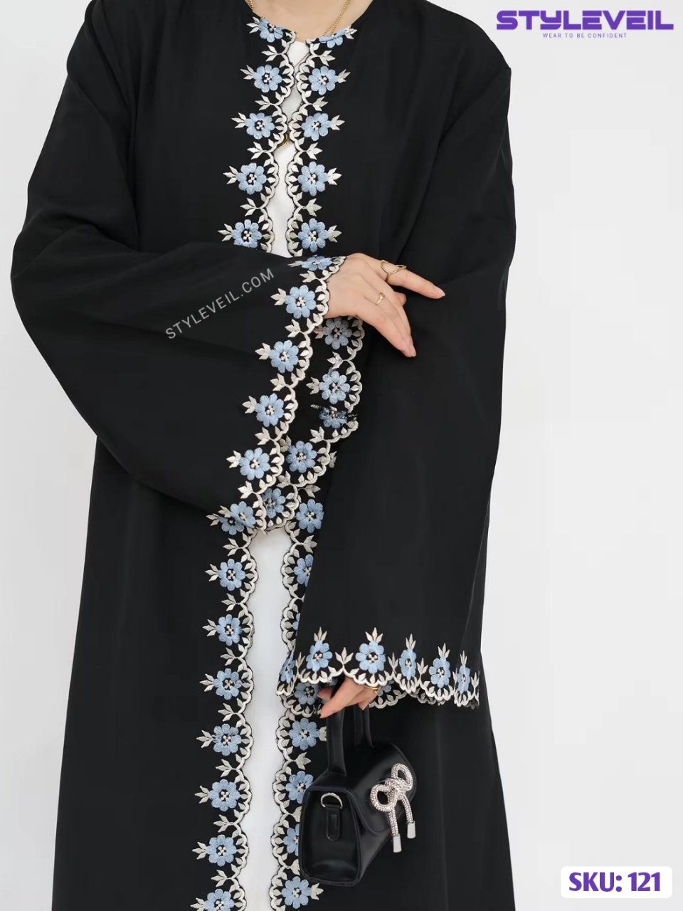 Premium Embroidered Abaya – Trending Dubai Designer Collection