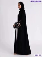 Elegant Floral Embroidery Abaya – Modest Fashion for Women