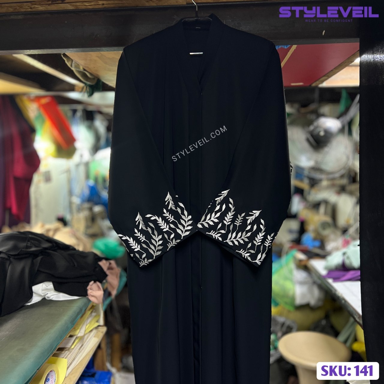 Simple Hand Embroidery Abaya – Boutique Quality Dubai Design